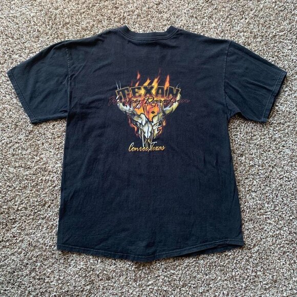 Harley Davidson Men's Black and Orange T-shirt - Picture 2 of 2